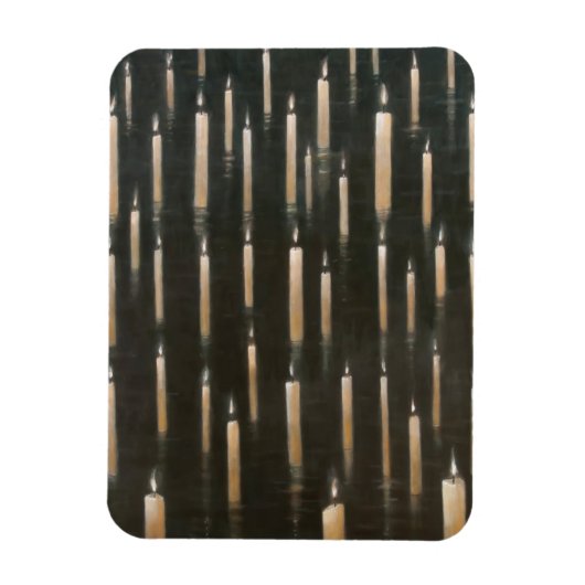 2012年インドのウダイプール湖のキャンドル マグネット (縦)