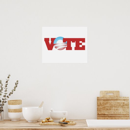 2012年オバマ大統領の投票 ポスター (キッチン)