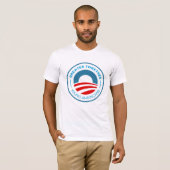 2012年オバマ大統領の若手アメリカ人 Tシャツ (正面フル)