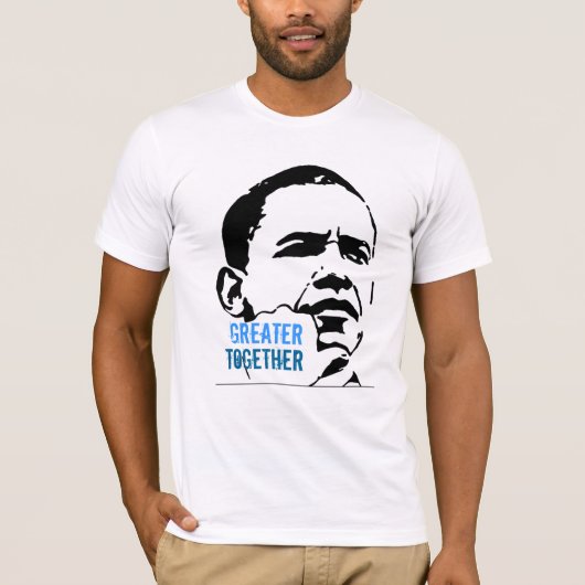 2012年オバマ大統領の若手アメリカ人 Tシャツ (正面)