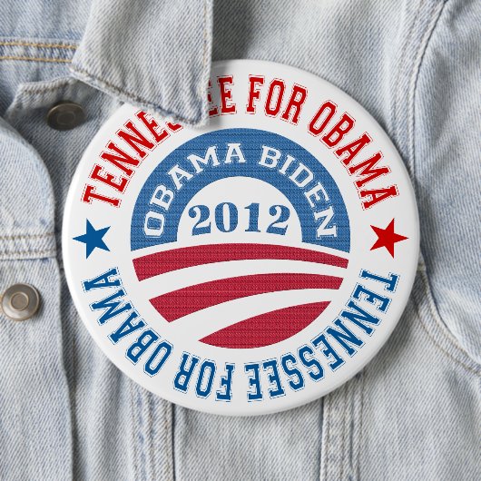 2012年オバマ・オバマバイデン氏のためのテネシーの州 缶バッジ (インサイチュ)