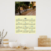 2012年カレンダーのポスター（ベンチ） ポスター (キッチン)