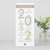 2012年カレンダーブラウンカスタムバナーのロゴ新年 シーズンカード (スタンド正面)