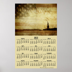 2012年カレンダーWe The People Poster ポスター