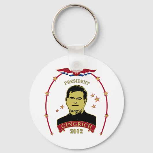 2012年ギングリッチ大統領 キーホルダー (正面)