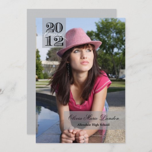 2012年クラス|卒業案内 招待状 (正面/裏面)