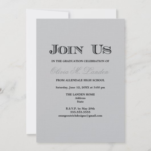 2012年クラス|卒業案内 招待状 (裏面)