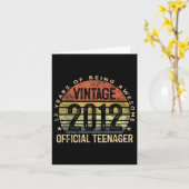 2012年ヴィンテージ 公式 ティーンエージャー13歳誕生日ギフト カード (黄色い花)