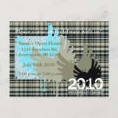 2012年上級写真の卒業招待状のクラス インビテーションポストカード (裏面)