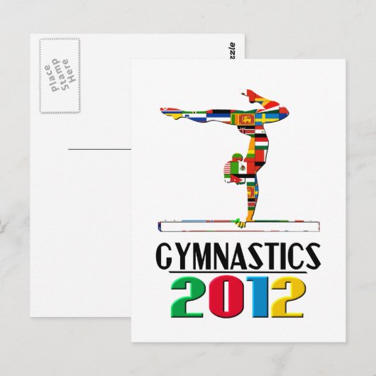 2012年体操 ポストカード (正面/裏面)