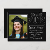 2012年写真卒業発表 招待状 (正面/裏面)