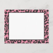 2012年卒業はがきのピンクヒョウのクラス 案内ポストカード (裏面)