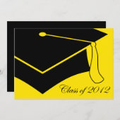 2012年卒業キャップのクラス 招待状 (正面/裏面)