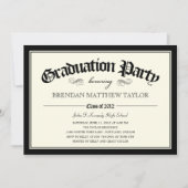 2012年卒業会招待状 招待状 (正面)