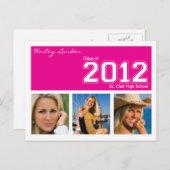 2012年卒業招待状はがき インビテーションポストカード (正面/裏面)