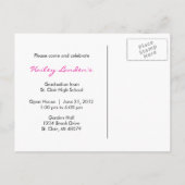 2012年卒業招待状はがき インビテーションポストカード (裏面)