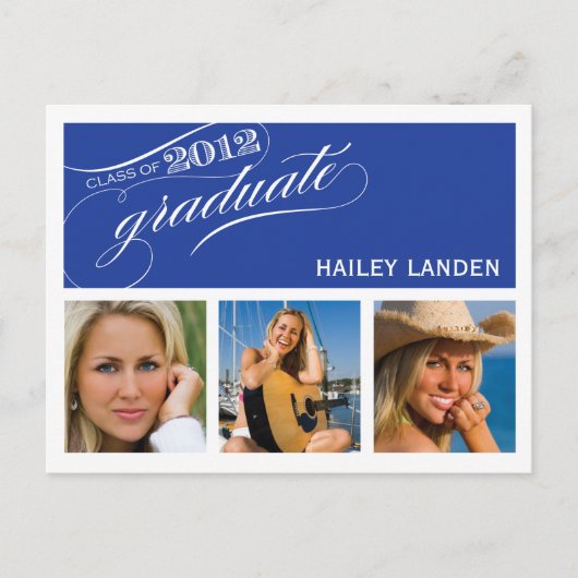 2012年卒業招待状はがき インビテーションポストカード (正面)