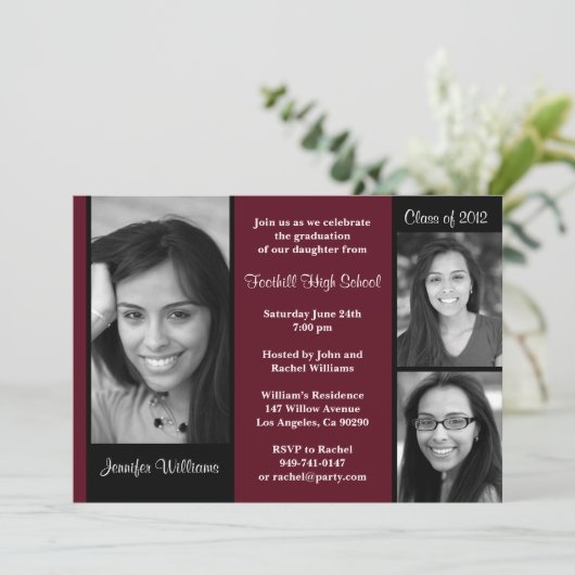 2012年卒業招待状クラス 招待状 (スタンド正面)