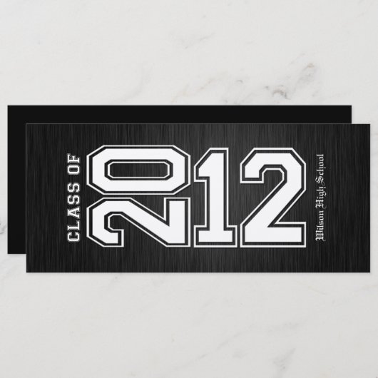 2012年卒業招待状 招待状 (正面/裏面)