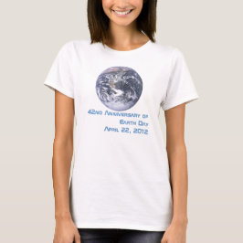 2012年地球の日 地球を真正面から捉えて Tシャツ