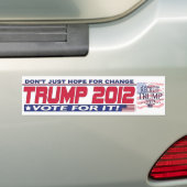 2012年大統領用トランプ バンパーステッカー (車上)