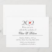 2012年度卒業お祝い 招待状 (正面/裏面)