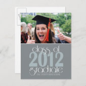 2012年度卒業発表葉書のクラス 案内ポストカード (正面/裏面)