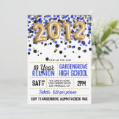 2012年度高校同窓会招待状 招待状 (スタンド正面)