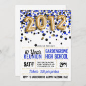 2012年度高校同窓会招待状 招待状 (正面/裏面)