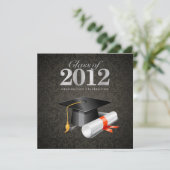 2012年度 ダマスク 卒業式招待状 招待状 (スタンド正面)