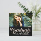 2012年度 卒業クラス モダン ホワイト 招待状 招待状 (スタンド正面)