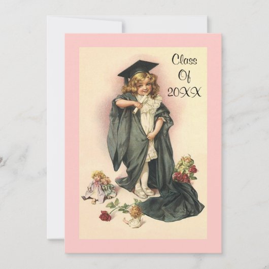 2012年度 卒業式 ヴィンテージ 説明会 招待状 ローズ (正面)