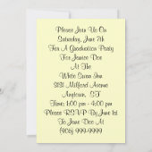 2012年度 卒業式 ヴィンテージ 説明会 招待状 ローズ (裏面)