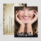 2012年後期卒業招待状&ギフト インビテーションポストカード (正面/裏面)