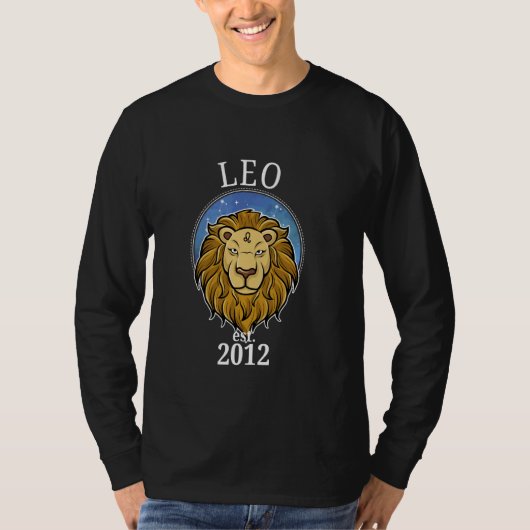 2012年生まれのしし座 Tシャツ (正面)