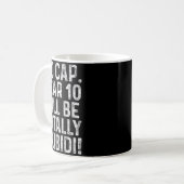 2012年生まれの10歳の誕生日おめでとう! コーヒーマグカップ (正面左)