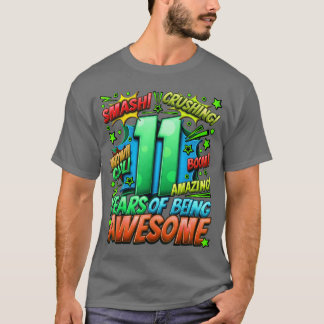 2012年生まれ コミック風 11歳の誕生日 Tシャツ