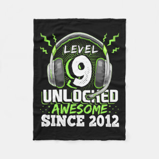2012年素晴らしアンロック9ゲーム第9誕生日Gi フリースブランケット
