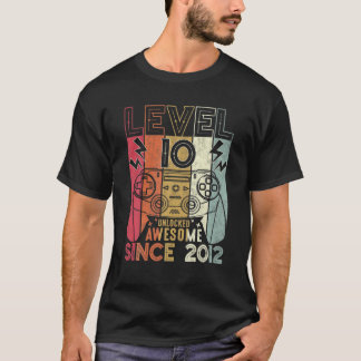 2012年素晴らし以降のレベル10のロック解除10番目の誕生日 Tシャツ