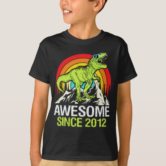 2012年素晴らし恐竜以来11年11誕生日 Tシャツ (正面)