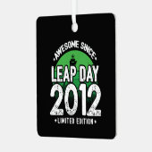 2012年素晴らし閏年以来2012年2月29誕生日 メタルオーナメント (正面左)