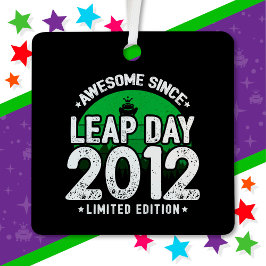 2012年素晴らし閏年以来2012年2月29誕生日 メタルオーナメント
