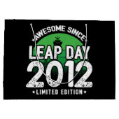 2012年素晴らし閏年以来2012年2月29誕生日 ラージペーパーバッグ (裏面)