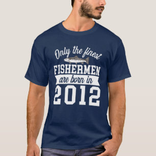 2012年素晴らし10Th Birtで生まれの誕生日T漁師 Tシャツ