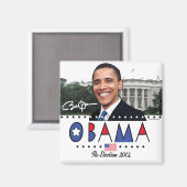 2012年選小浜再大統領ギア マグネット (正面/裏面)