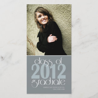 2012年高校卒業フォトカードのクラス 案内状