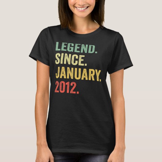 2012年1月生誕11年11歳の伝説 Tシャツ (正面)