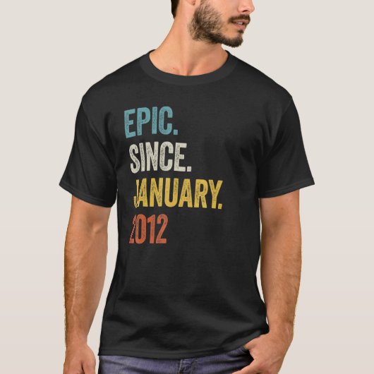 2012年1月11誕生日以来11歳の叙事詩 Tシャツ (正面)