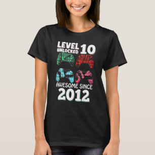2012年10日素晴らしGam以降のレベル10のロック解除 Tシャツ