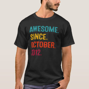2012年10月素晴らし10誕生以来10歳 Tシャツ